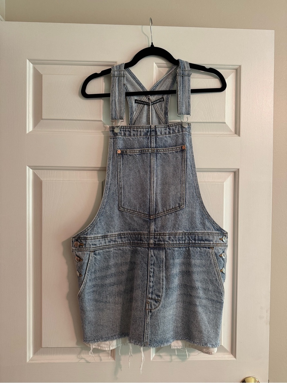 Alexander Wang Denim Mini Overall Dress NWT